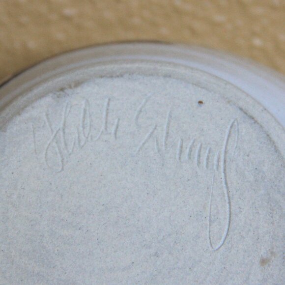 Vintage Signed Art Studio Pottery Batter Mixing Bowl Lead Free Dishwasher Safe - Picture 14 of 14